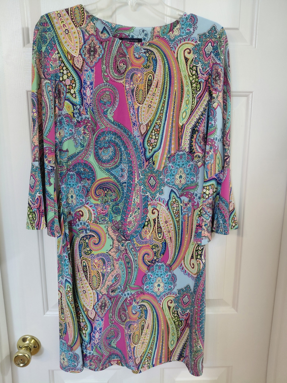 Tommy HILFIGER Shift Dress in Pink, Turquoise & Lime